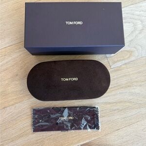 Tom Ford Dark Brown Sunglasses Case Set